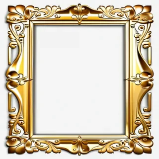 transparent gold frame