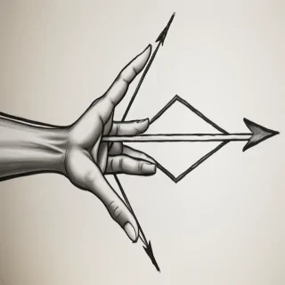 hand drawn arrow