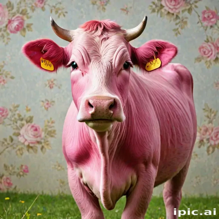 pink cow wallpaper