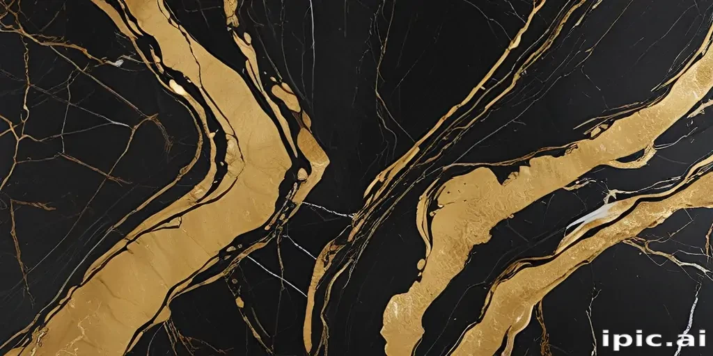 black and gold marble background