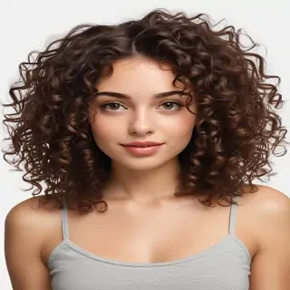 curly hair png