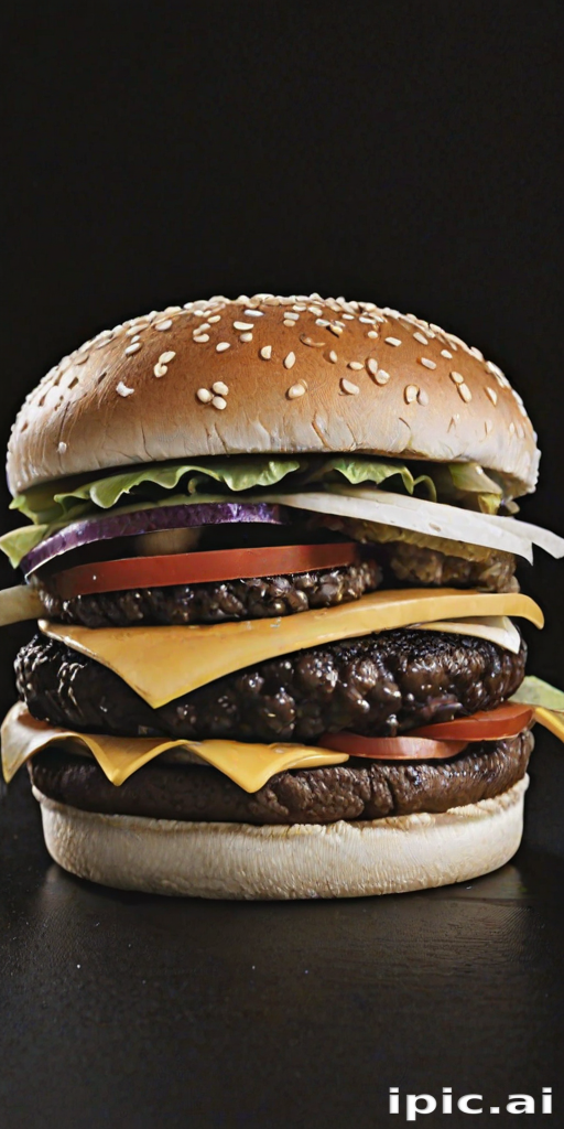 hamburger clipart black and white