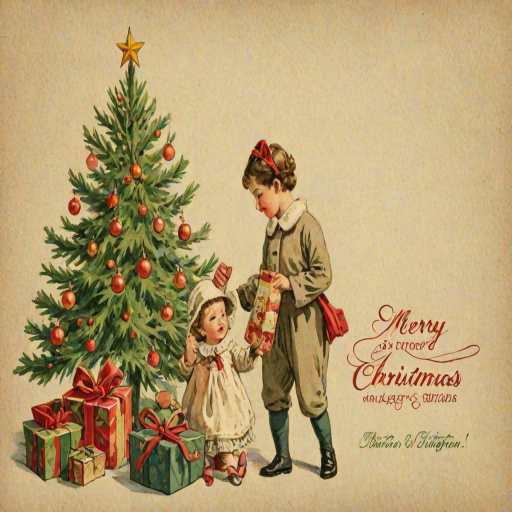 merry christmas images vintage