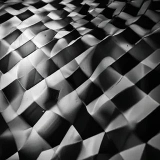 black and white checkered background