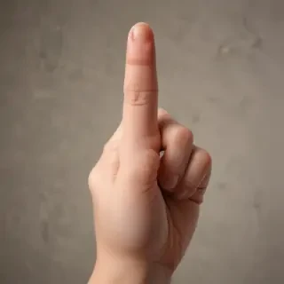 middle finger background