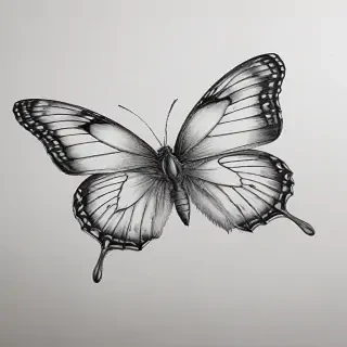 buterfly sketch
