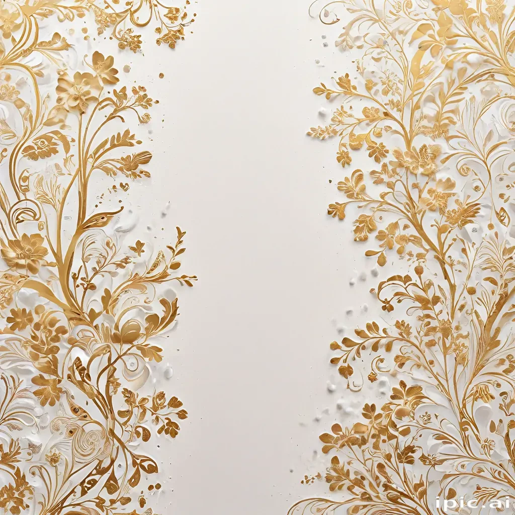 white & gold background