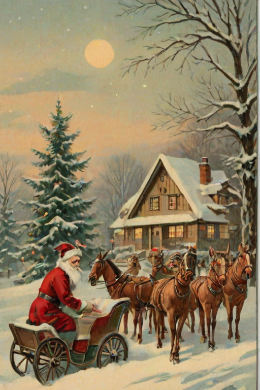 merry christmas vintage images