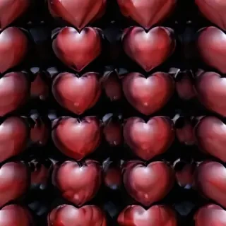 hearts background black