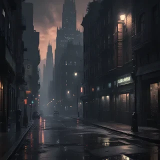 dark city background