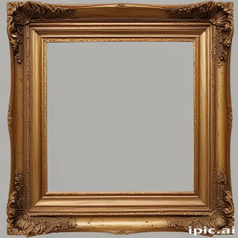 wooden picture frame png