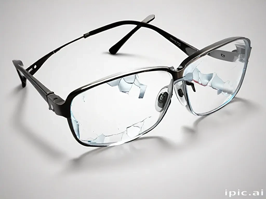 broken glasses png