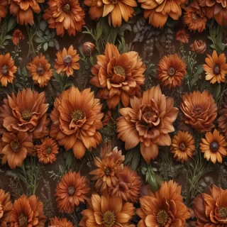 aesthetic brown flowers