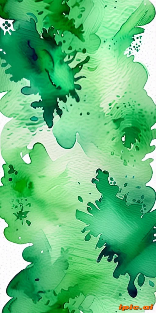 watercolor green background