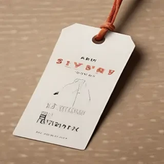 clothing tag mockup