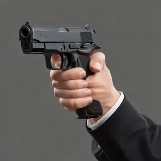 holding gun png