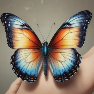 drawing of a butterfly