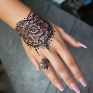 cute hand tattoos for black females