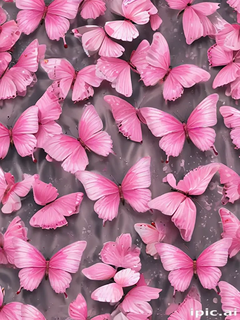 images of pink butterflies