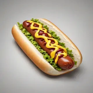 hot dog clipart black and white