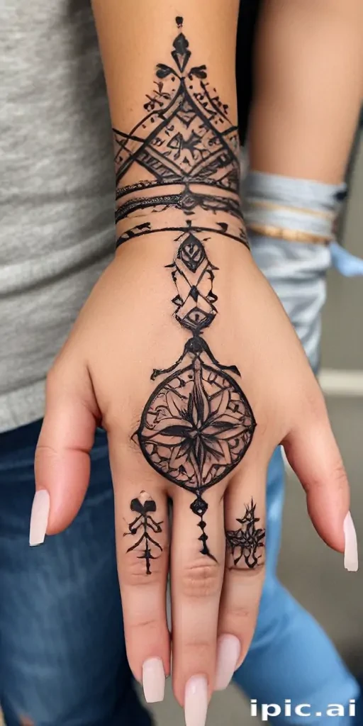 cute hand tattoos for black females
