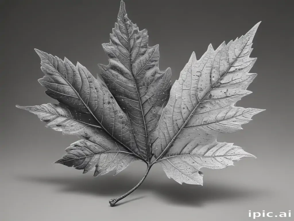 clipart leaf black and white