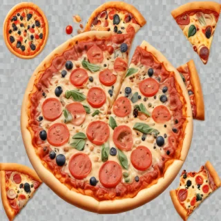 transparent pizza clipart