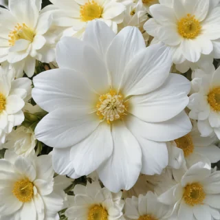 background white flower