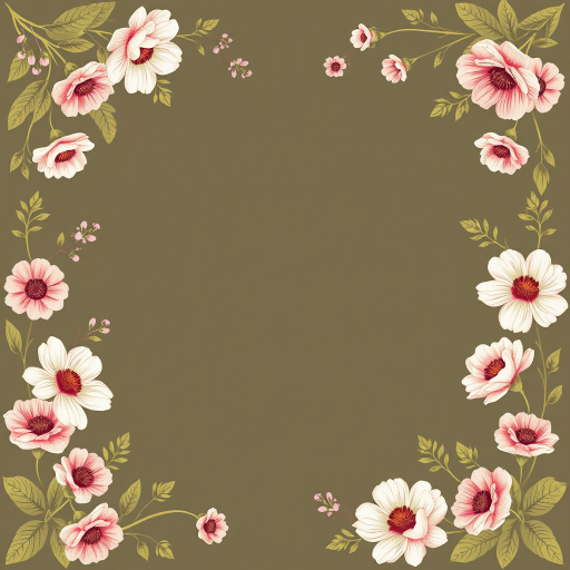 floral page borders