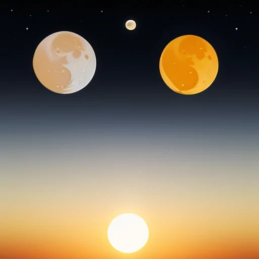 sun and moon