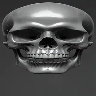 transparent skull