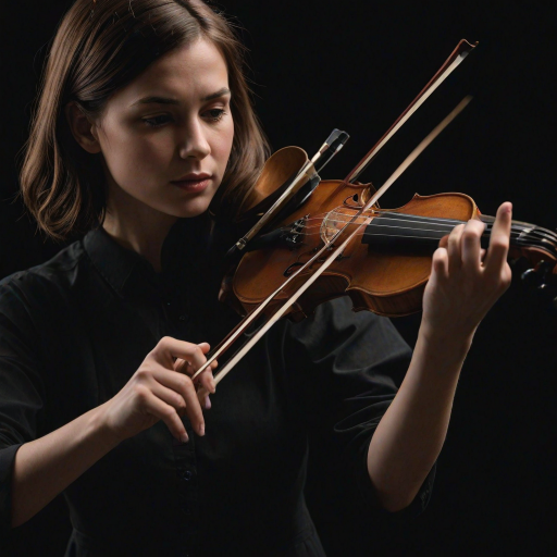 detailed edges, detailed image, perfection style, A cinematic detailed image of a woman playing a violin on a black background with both her hands, movie themed, sharp, detailed background, epic cinematic photography, artistic style, dramatic light style, cinematic color style, Kodak 35mm film style, detailed style, hand focus style, solo, simple background, 1boy, holding, male focus, black background, instrument, out of frame, realistic, music, playing instrument, holding instrument, violin, bow (music), fingernails, holding violin, photorealistic, hand focus
