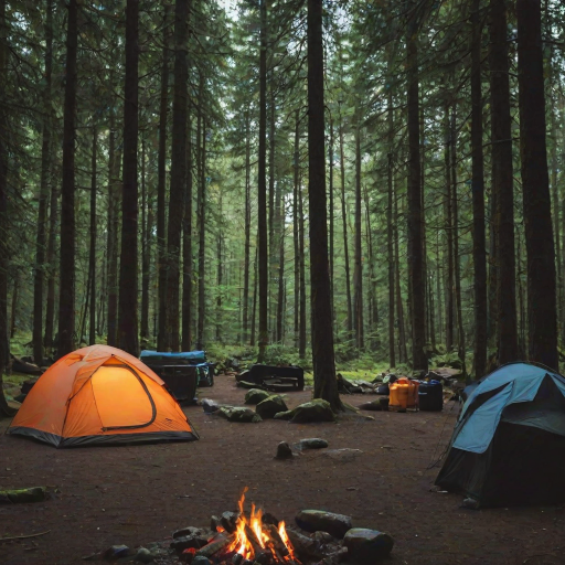 camping background pic