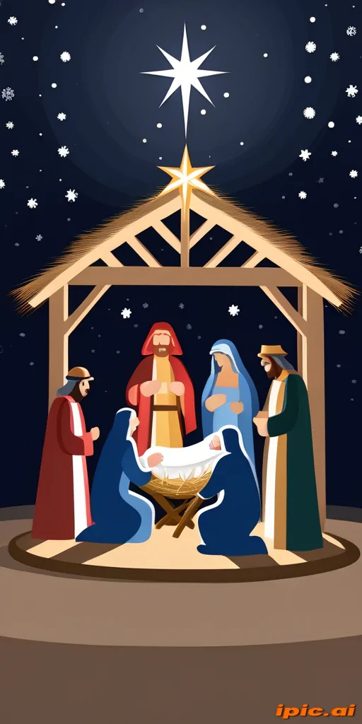 free christmas nativity scene