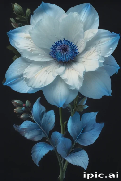 blue flower clip art