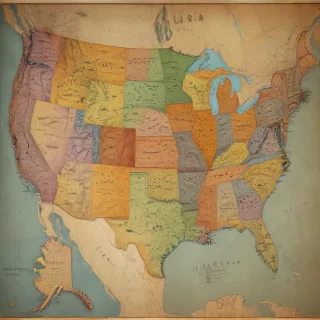 united states of america map