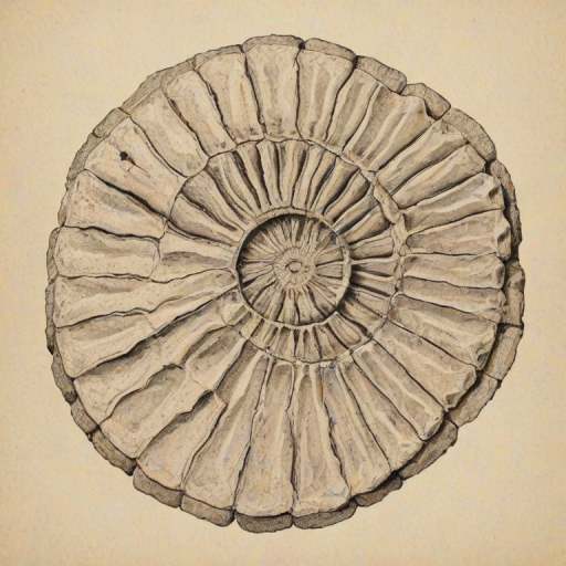 fossil drawing