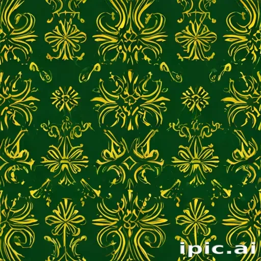 green and gold background
