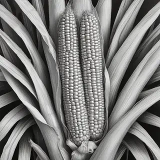 corn drawing