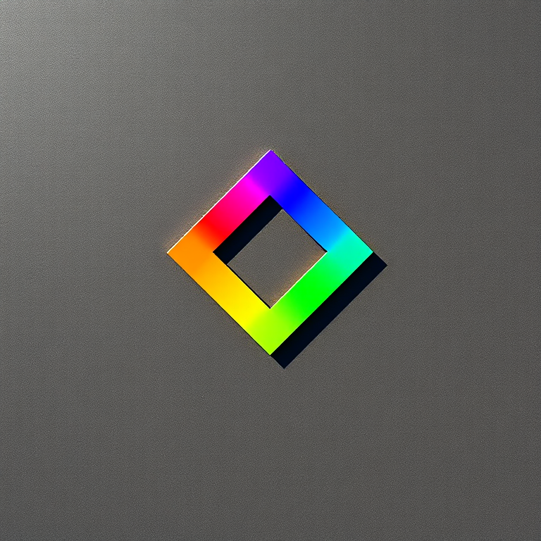 Create a vibrant, minimalist logo featuring a geometric design with a modern aesthetic, captured with a Canon EOS R5 at f/1.8, ISO 100, 1/200 sec, top-down view, using natural light for enhanced clarity.