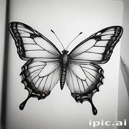 buterfly sketch