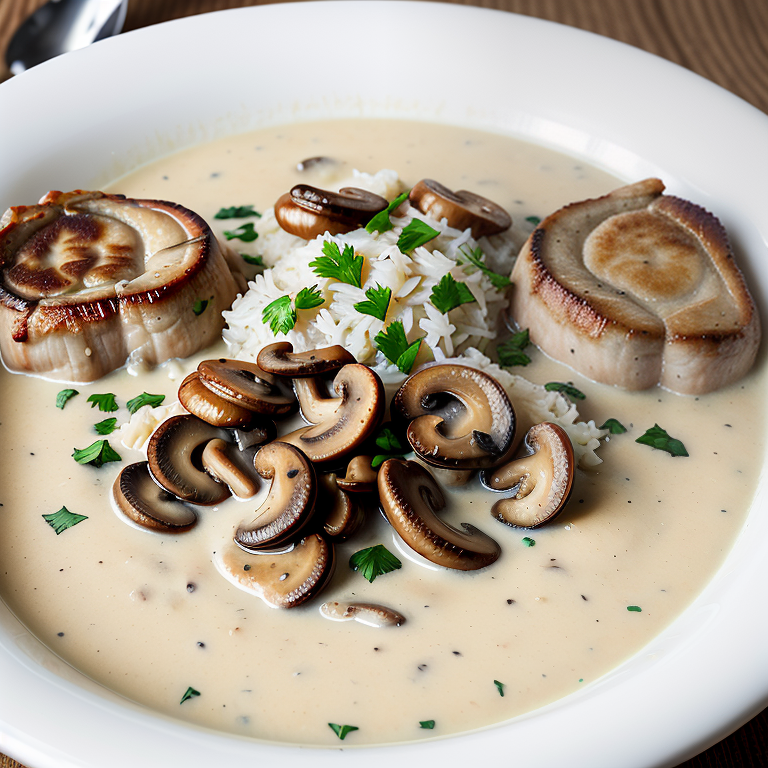 pork chops cream of mushroom soup and rice