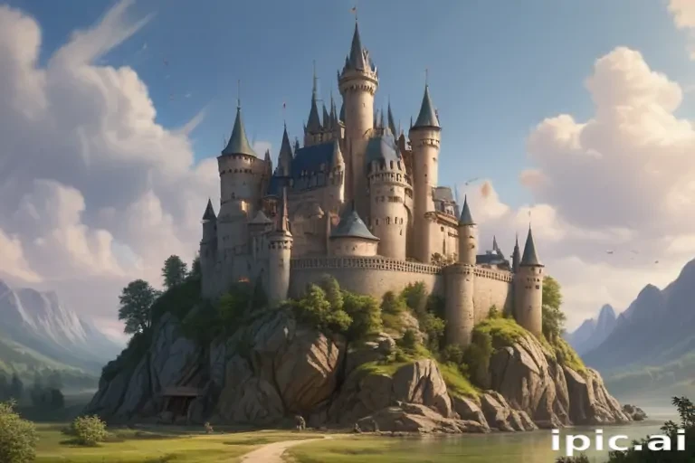 cartoon of castle