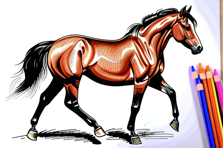 drawing horse image