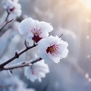 winter flower wallpaper background