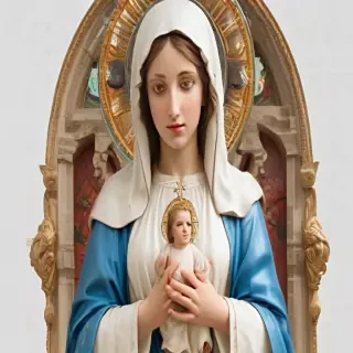 virgin mary clipart