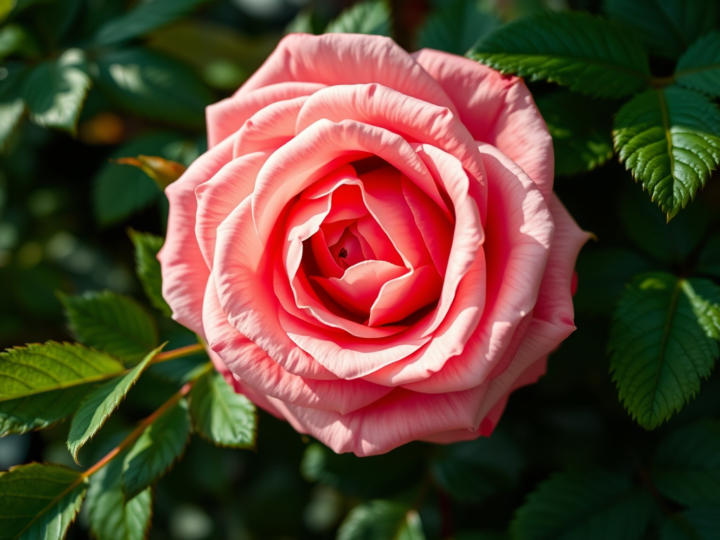 vintage rose frame with lush green leaves, macro lens, f/2.8 aperture, 50mm lens, soft focus background, high-resolution digital photography, bright natural lighting