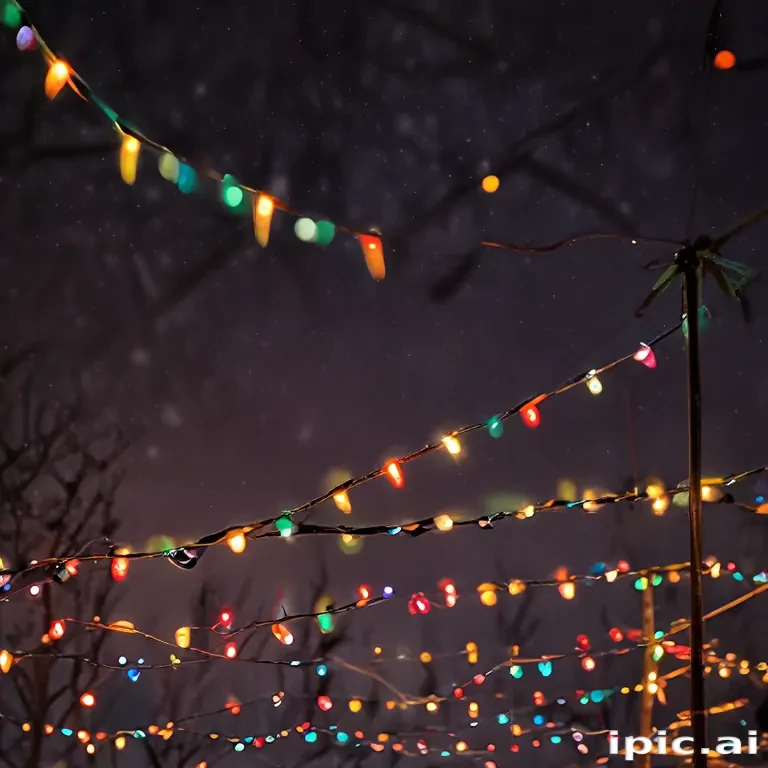 christmas lights iphone wallpaper
