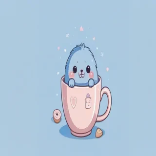 cute aesthetic blue wallpapers