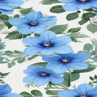 blue flowers transparent